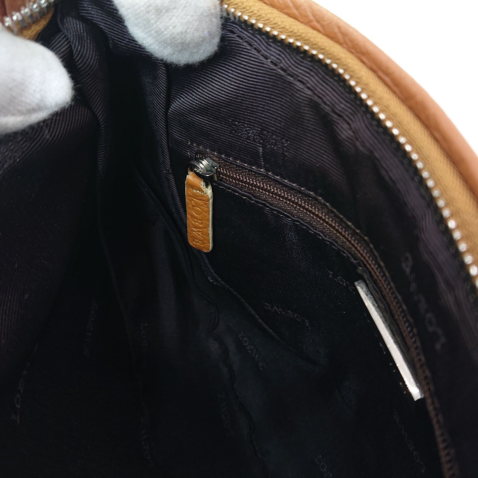 美品】LOEWE ロエベ 2way ショルダーバッグ ハンドバッグ ロゴ型押し 
