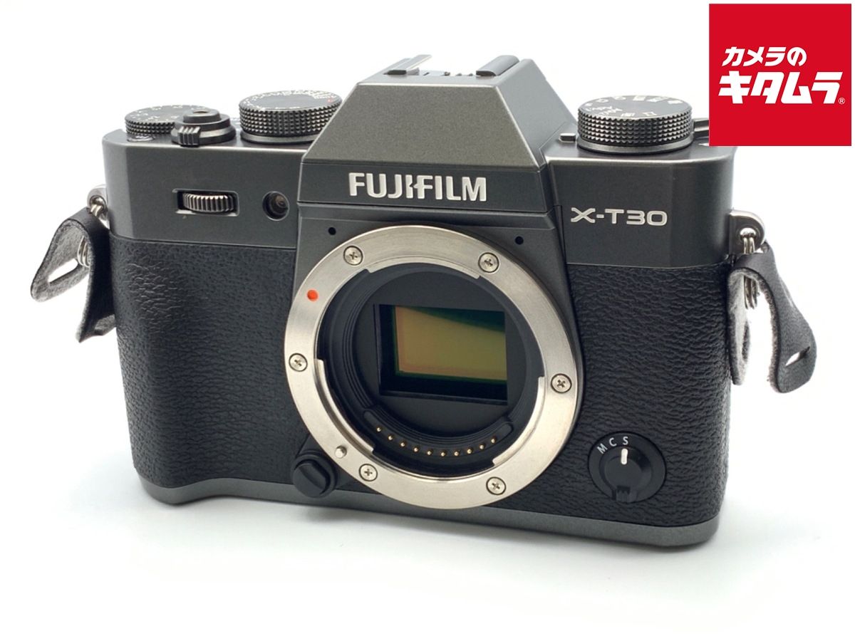 並品 フジフイルム X-T30 ボディ チャコールシルバー