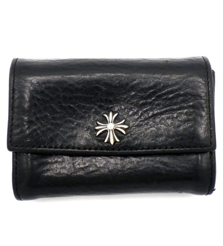 クロムハーツ CHROME HEARTS TINY WALLET CHプラス レザー タイニーウォレット 財布 s4939