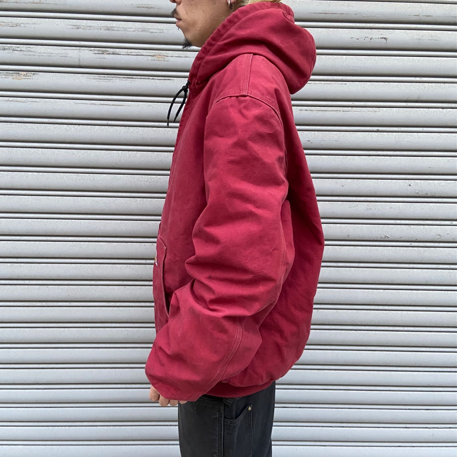 carhartt アクティブジャケット ダックパーカー レッド　L カーハート Carhartt】 Active Jacket RED カーハート アクティブジャケット