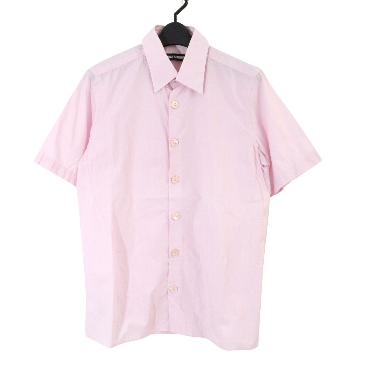 RAF SIMONS ラフシモンズ ビッグボタンショートスリーブシャツ 46