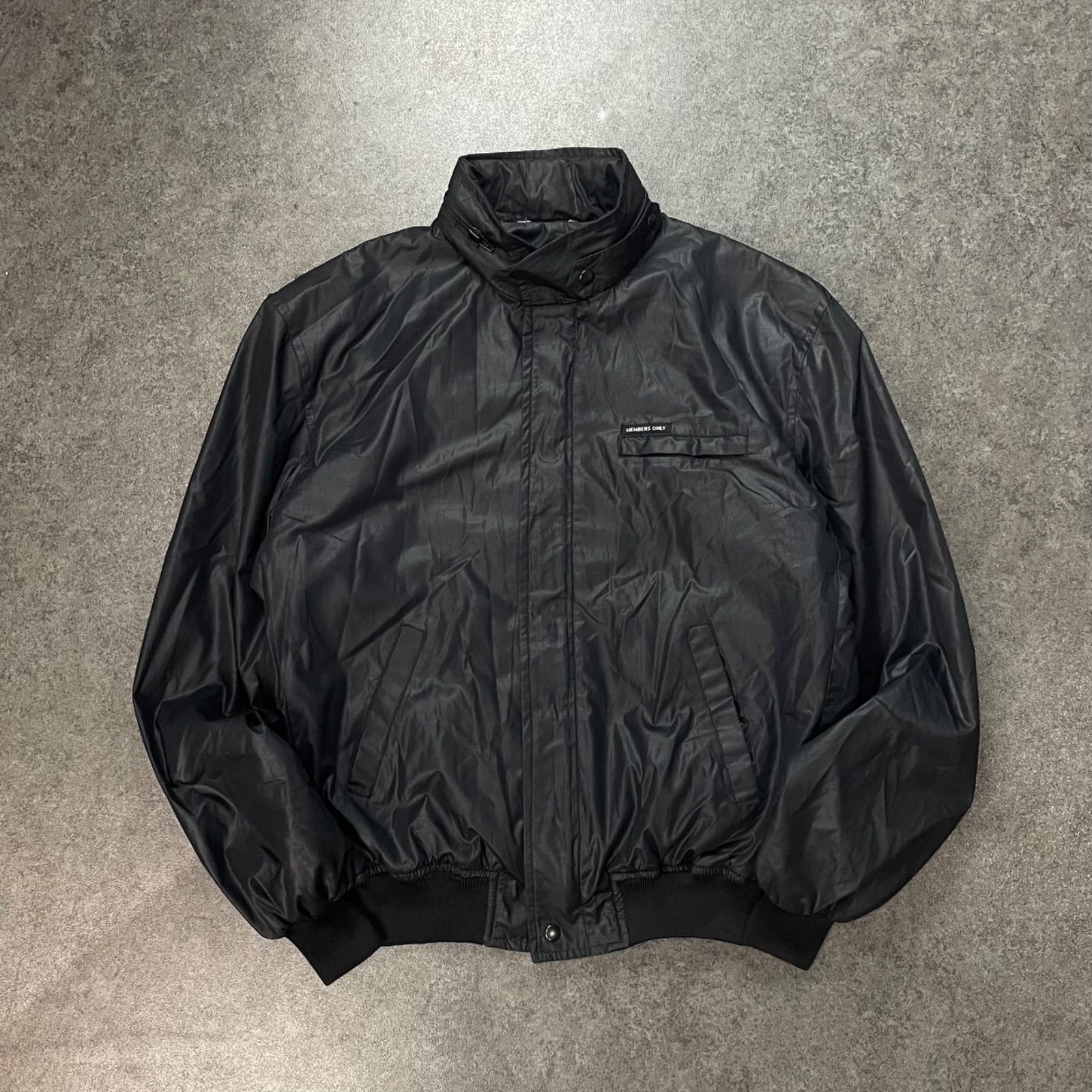 80s 90s Vintage Europe Craft Members Only Blouson Nylon Jacket 