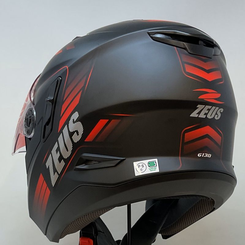 南海部品 ZEUS HELMET ジェットヘルメット NAZ-222 レッド ブルー 