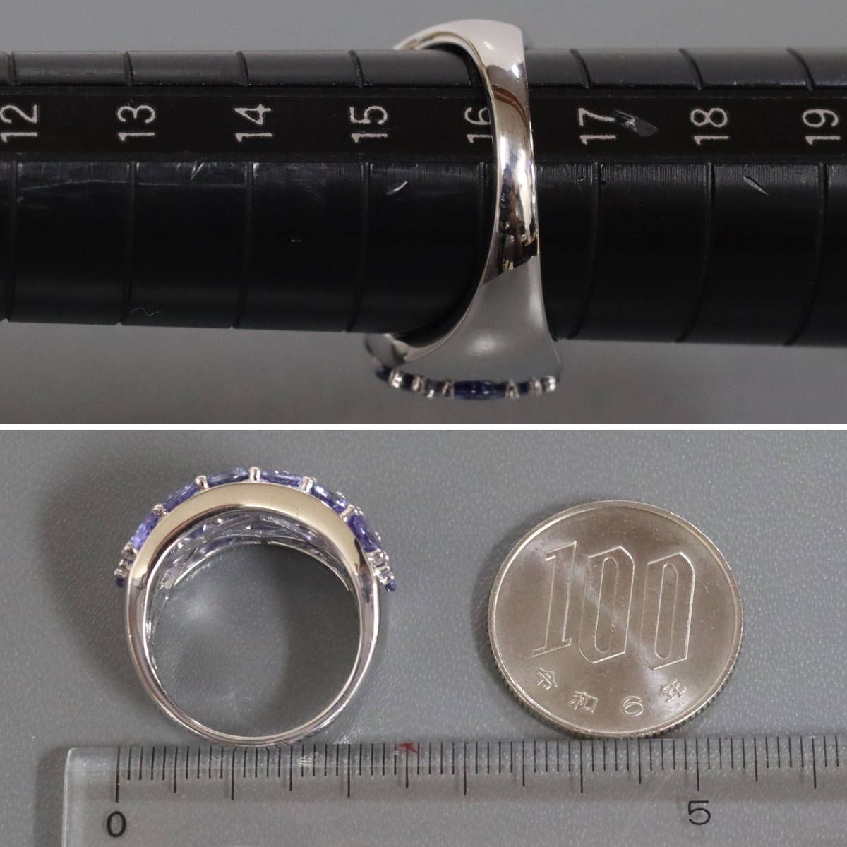 18 WGタンザナイトリング