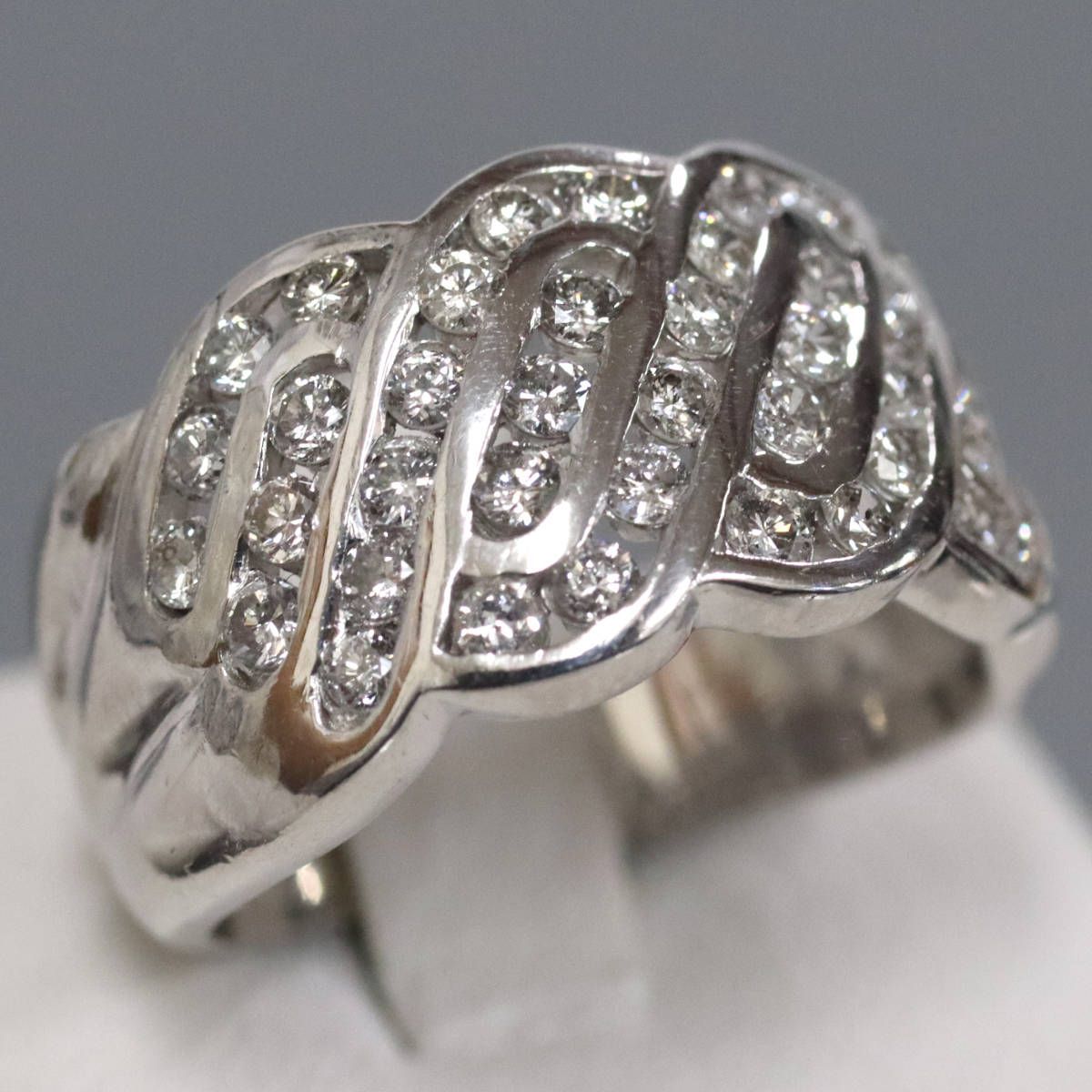 Pt900ダイヤモンドリング D1.00 10.8g 12.5