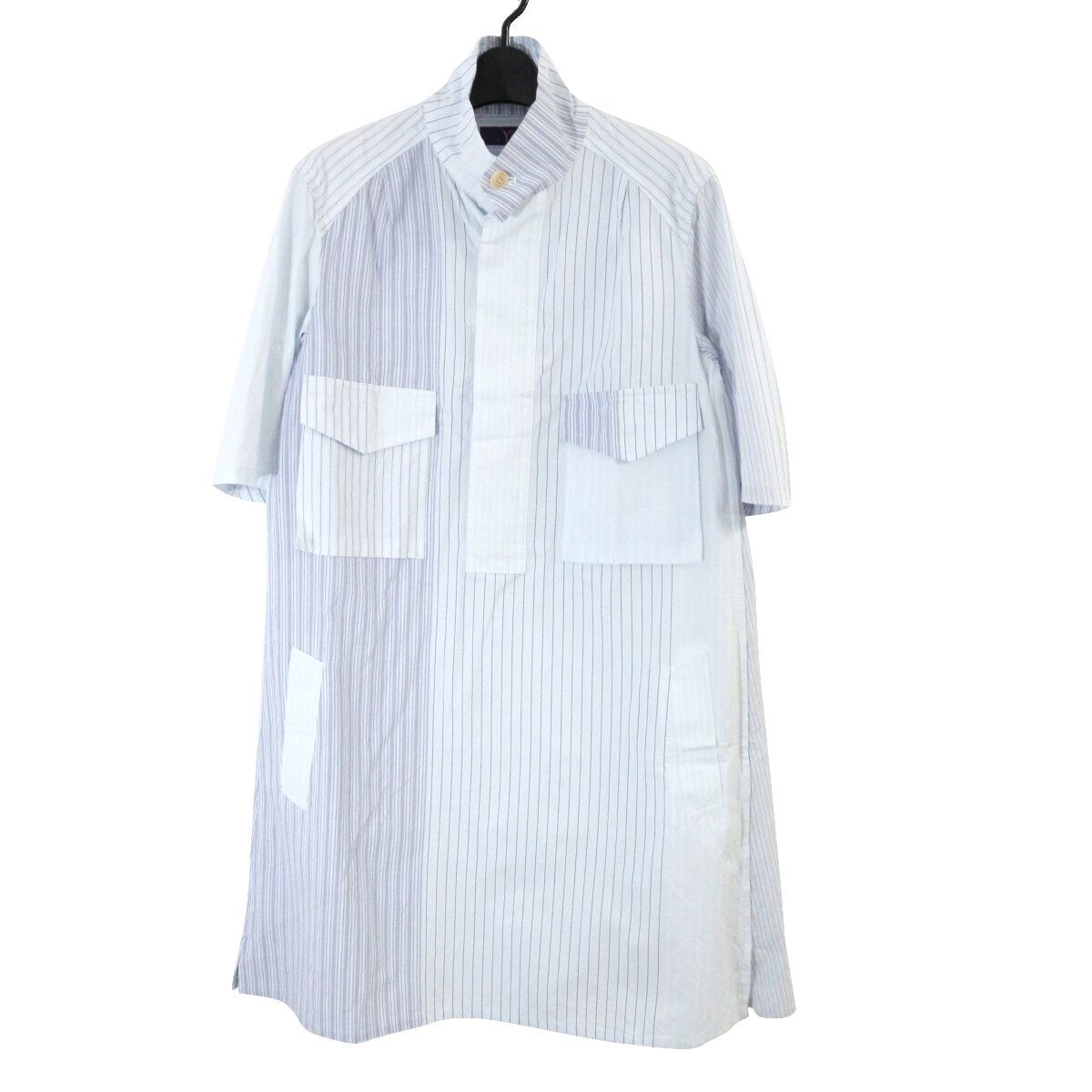 Y s PINK ワイズ ピンク 12SS クレイジーパターンストライププルオーバーワンピース 3 YB-D03-001