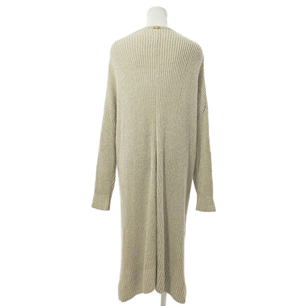 MUSE シルクリネン混 ロングカーディガン