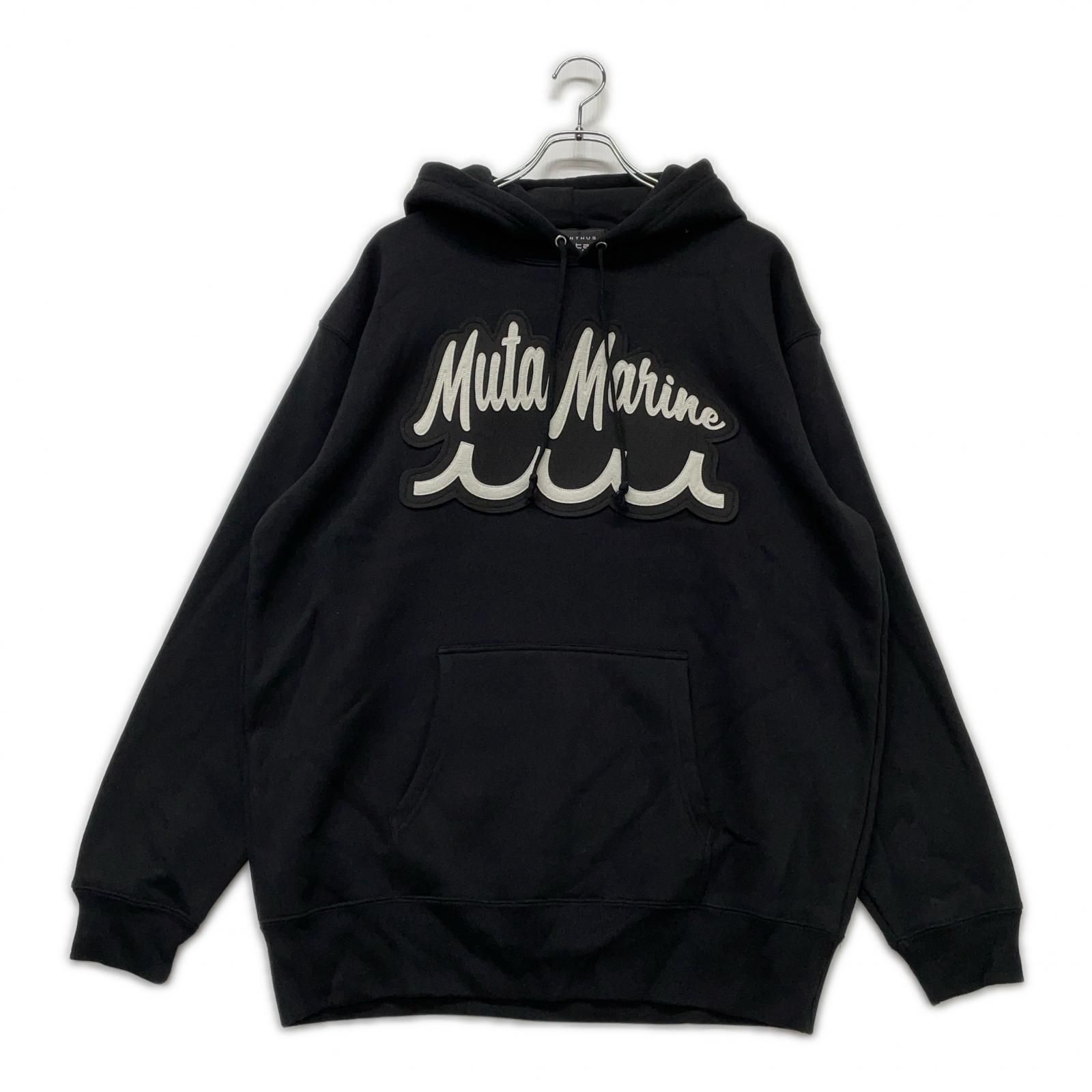 メンズ ムータマリン muta MARINE パーカー XL 黒 ブラック アカンサス ACANTHUS 裏起毛