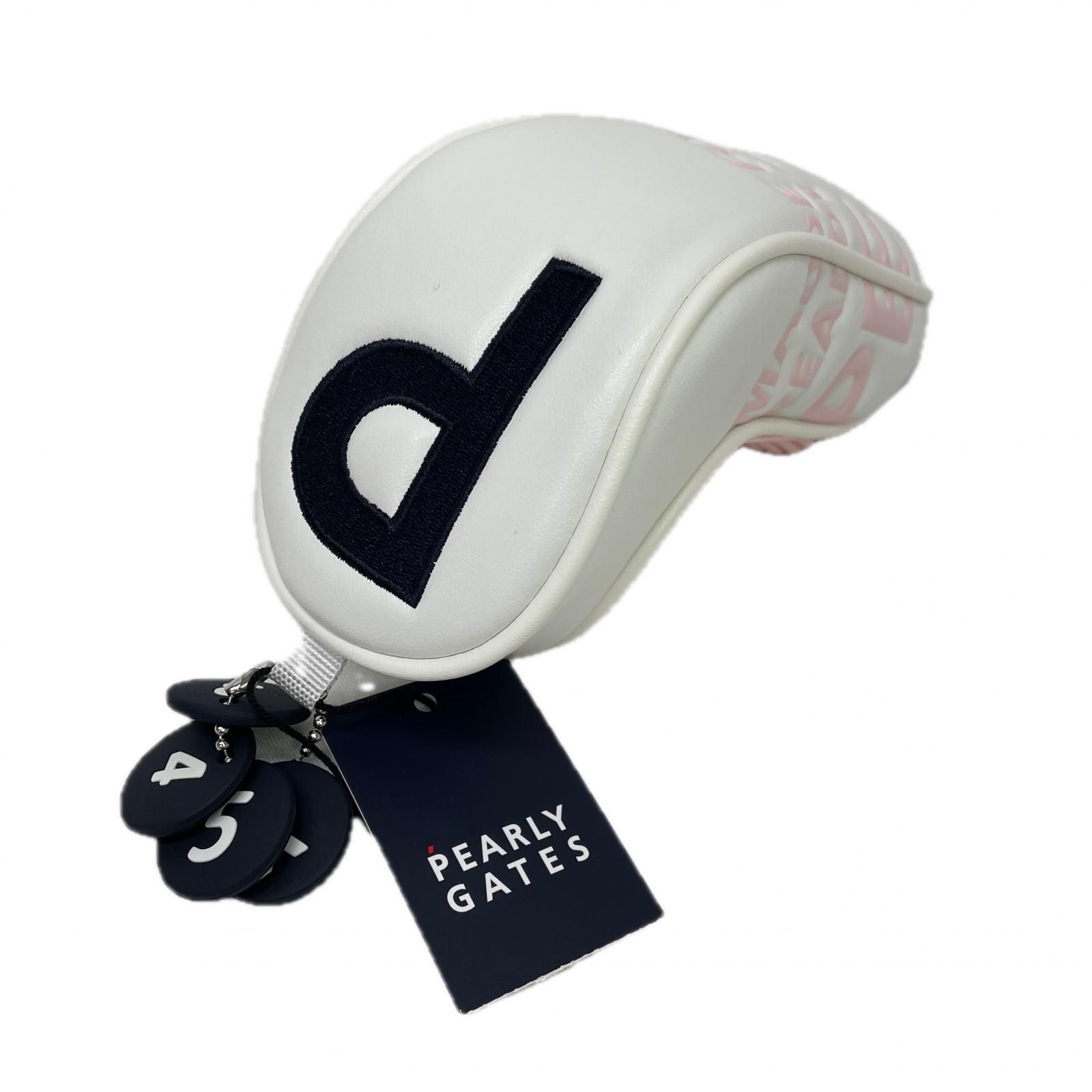 未使用品 パーリーゲイツ PEARLY GATES ヘッドカバー ホワイト