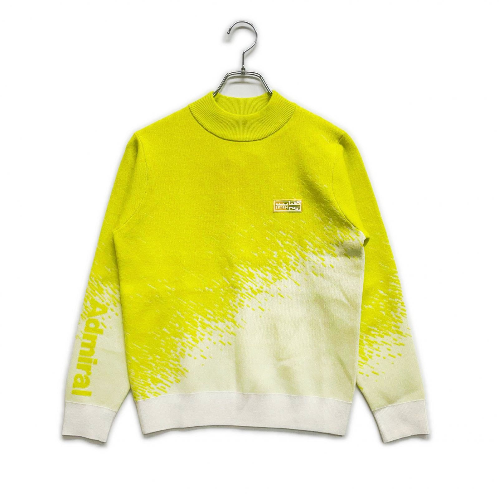 レディース アドミラルゴルフ Admiral Golf セーター M ライムグリーン 長袖 モックネック