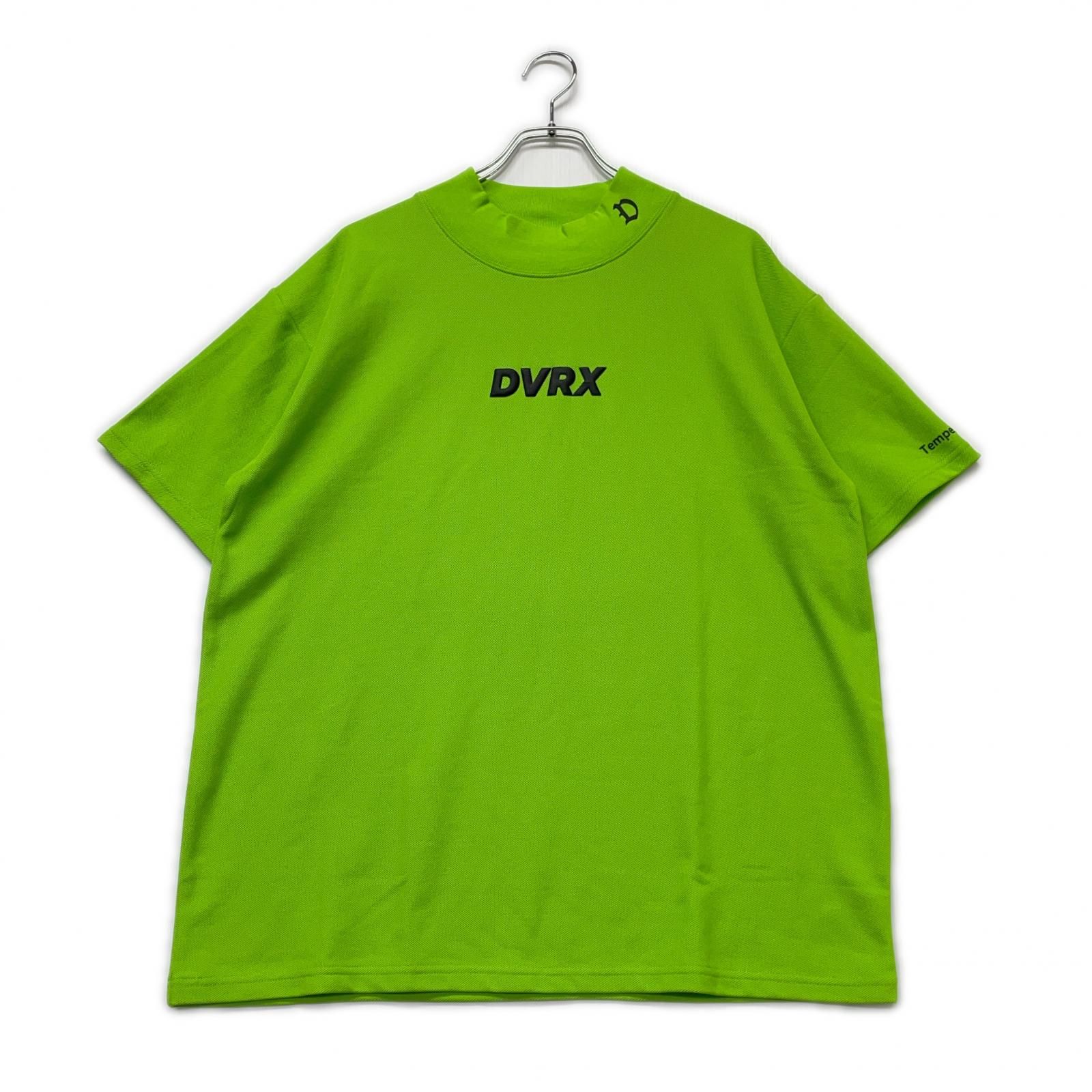 メンズ 半袖シャツ M 黄緑 デヴァローゴルフ モックネック