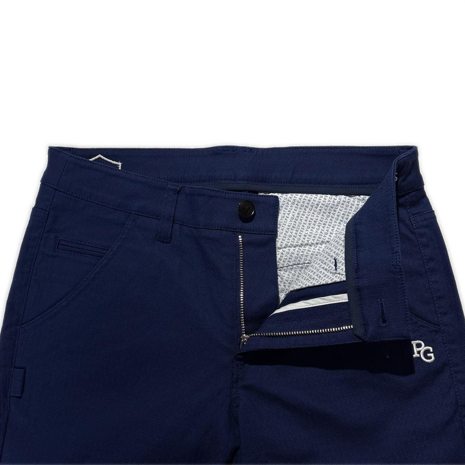  レディース パーリーゲイツ PEARLY GATES パンツ 1 M 青 ブルー 総柄 春夏秋 パンツ レディースウェア