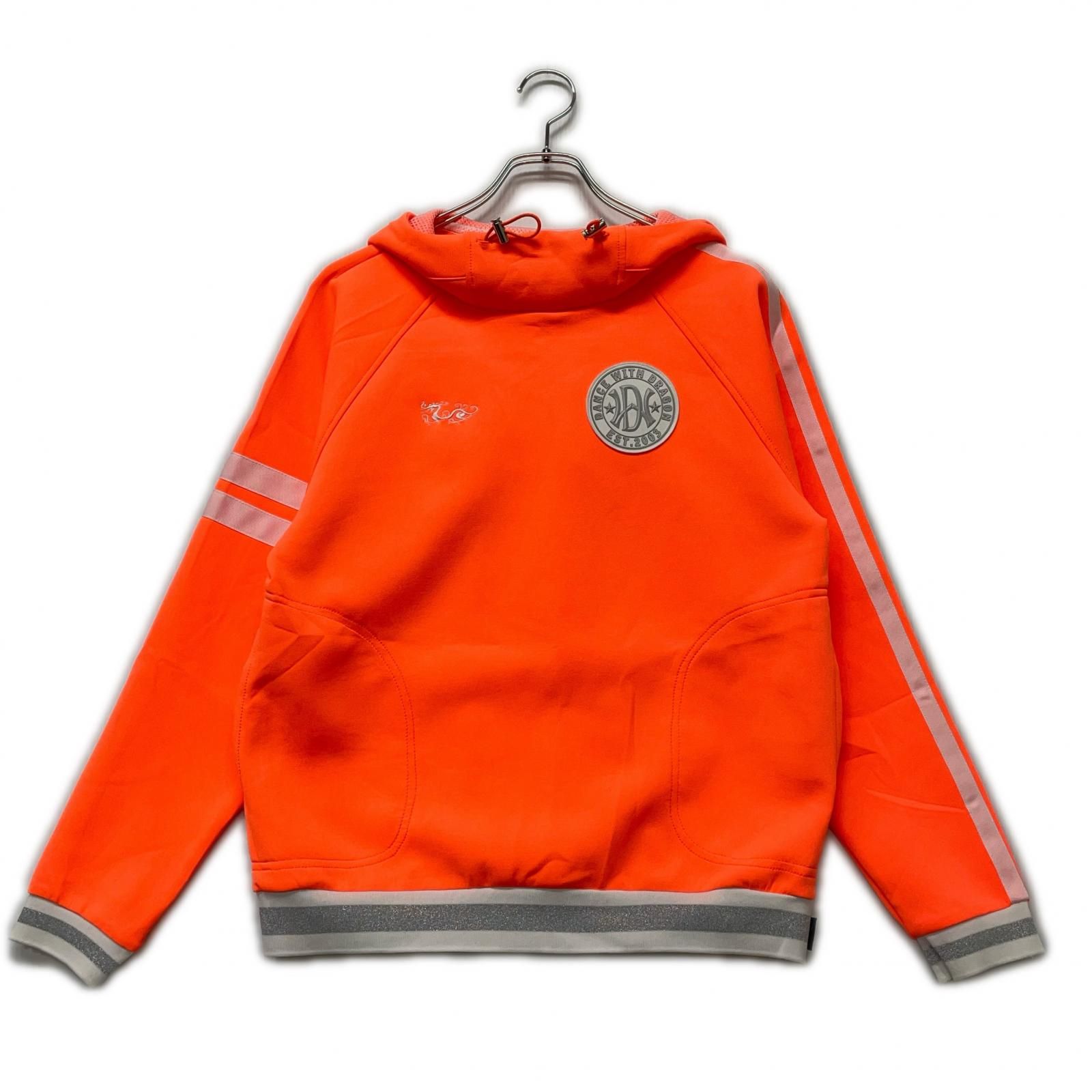 レディース ダンスウィズドラゴン DANCE WITH DRAGON パーカー 3 L オレンジ ネオン