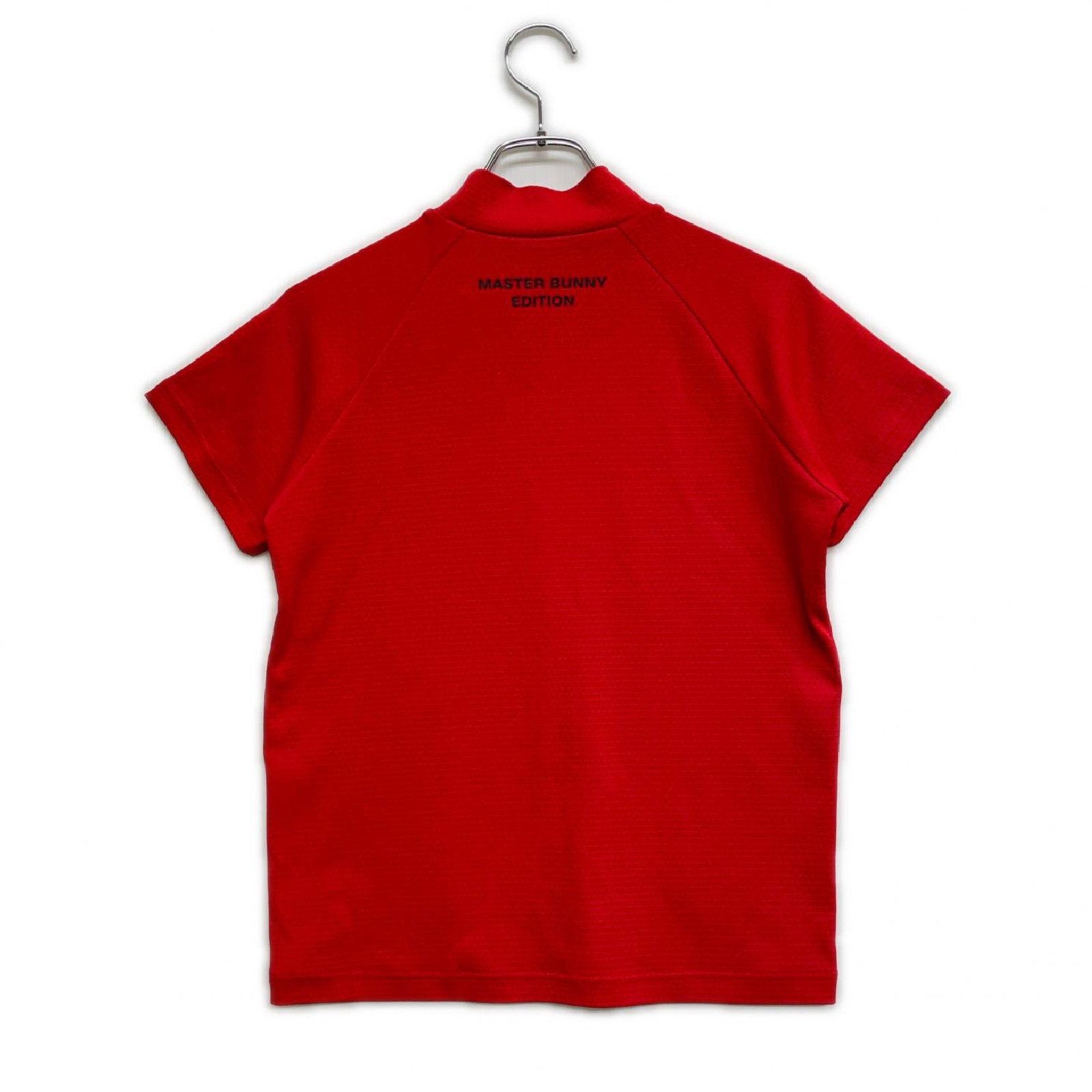 レディース マスターバニーエディション MASTER BUNNY EDITION 半袖シャツ 0 S 赤 レッド モックネック 総柄