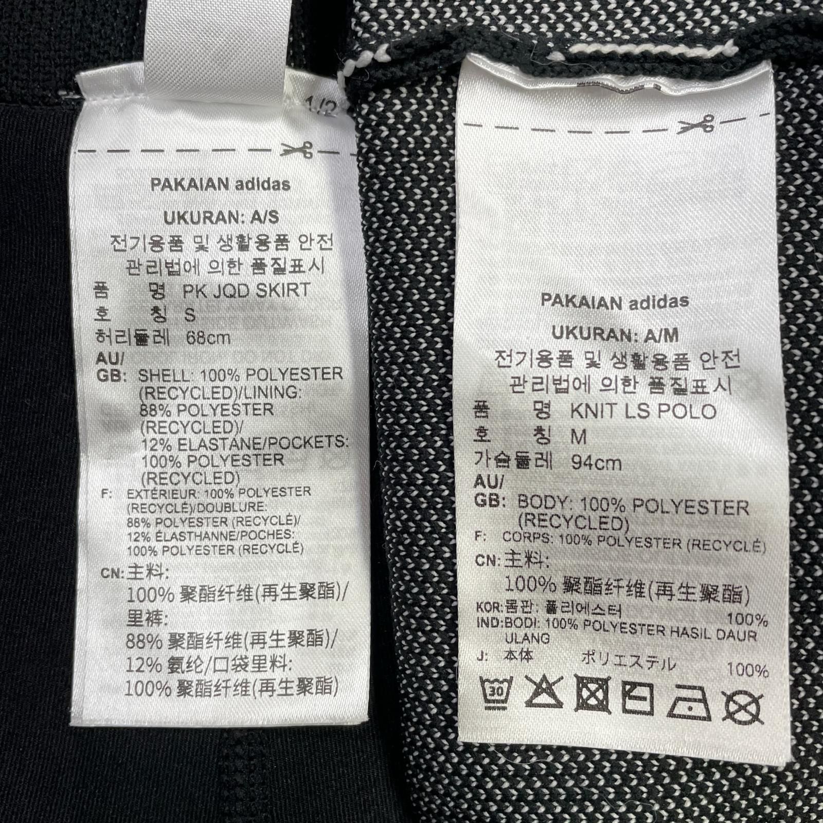 中古 レディース アディダスゴルフ adidas GOLF セットアップ M 黒