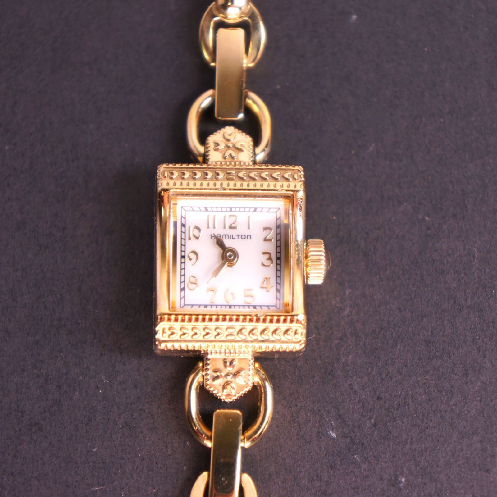 稼働品】HAMILTON アメリカンクラシック シェル文字盤 純正替えベルト  