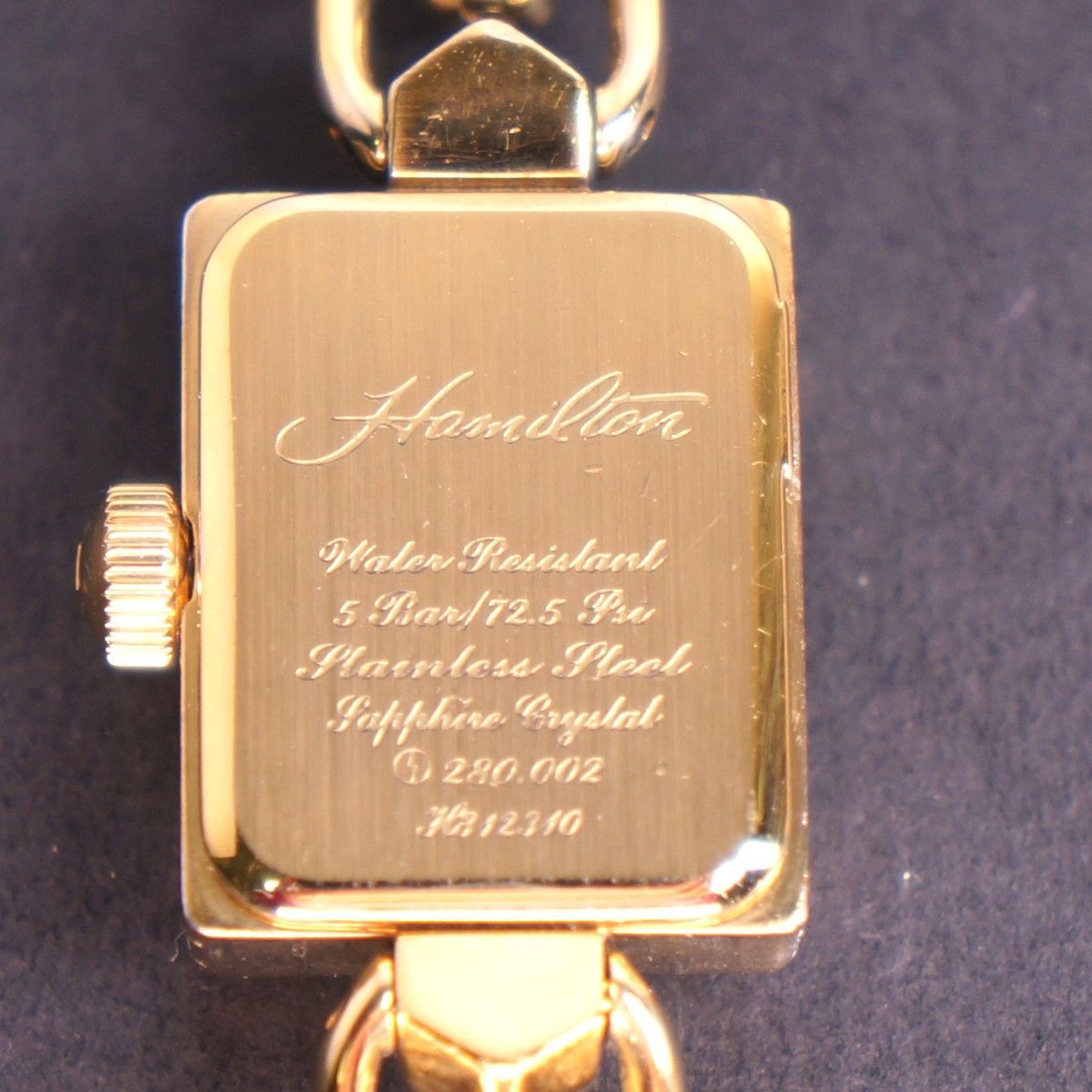 稼働品】HAMILTON アメリカンクラシック シェル文字盤 電池交換済