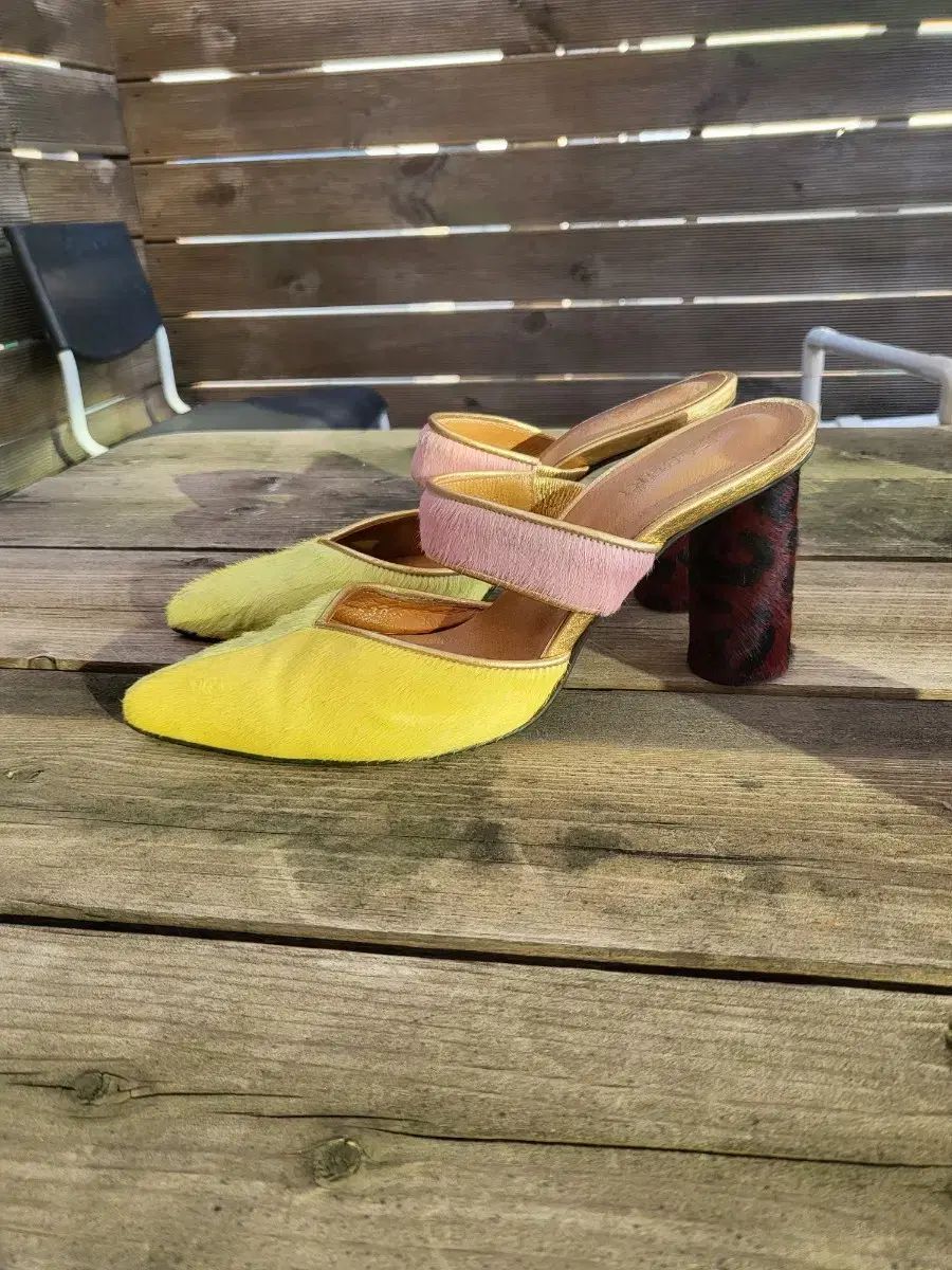 天然カーフレザー ミュール ヒール 230 サイズ