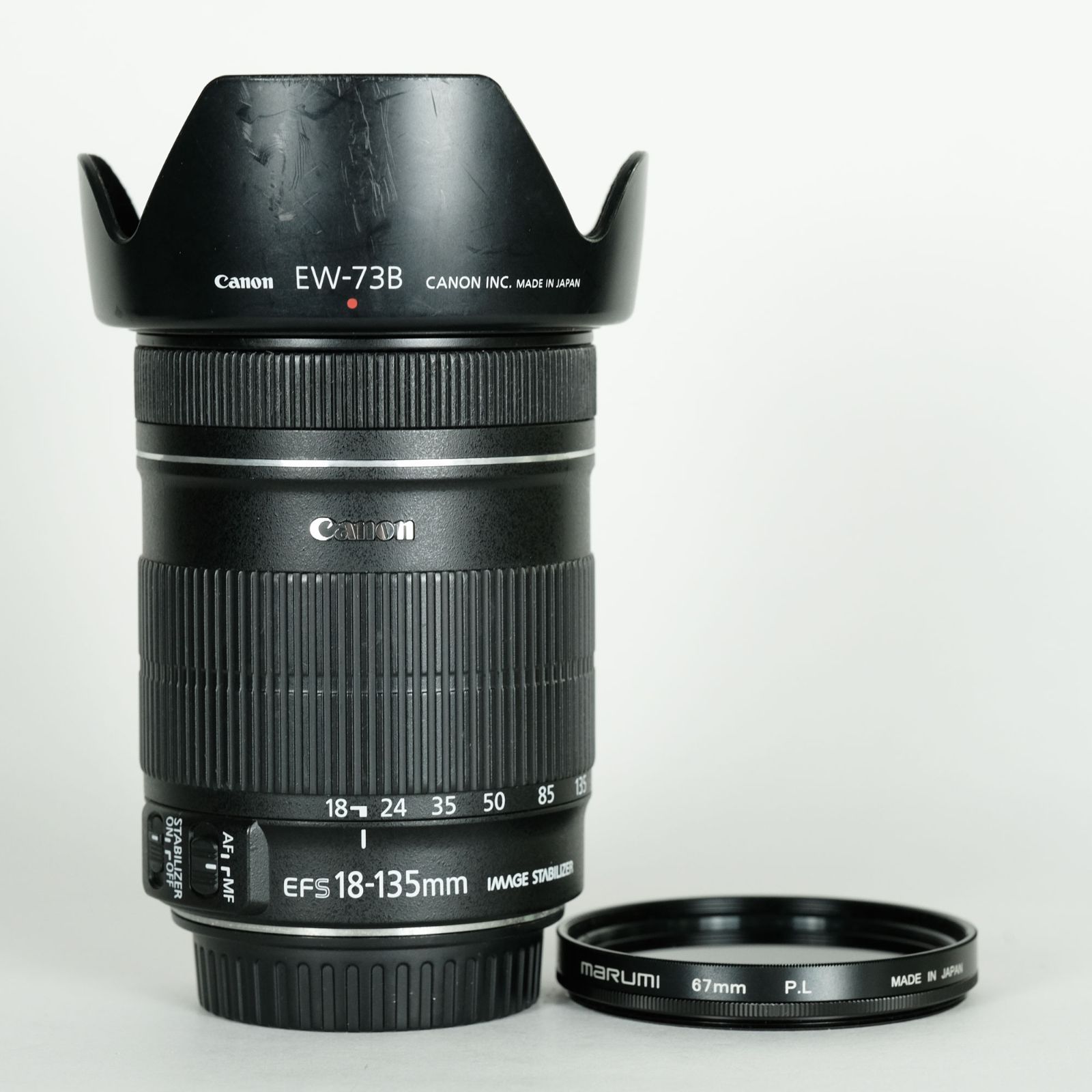 並品 フィルター付 Canon EF-S18-135mm F3.5-5.6 IS キヤノンEF-Sマウント