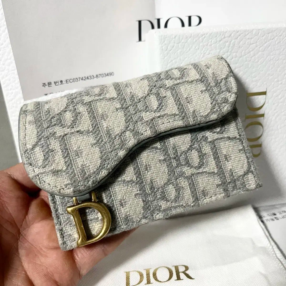 Dior オブリーク サドル カードウォレット