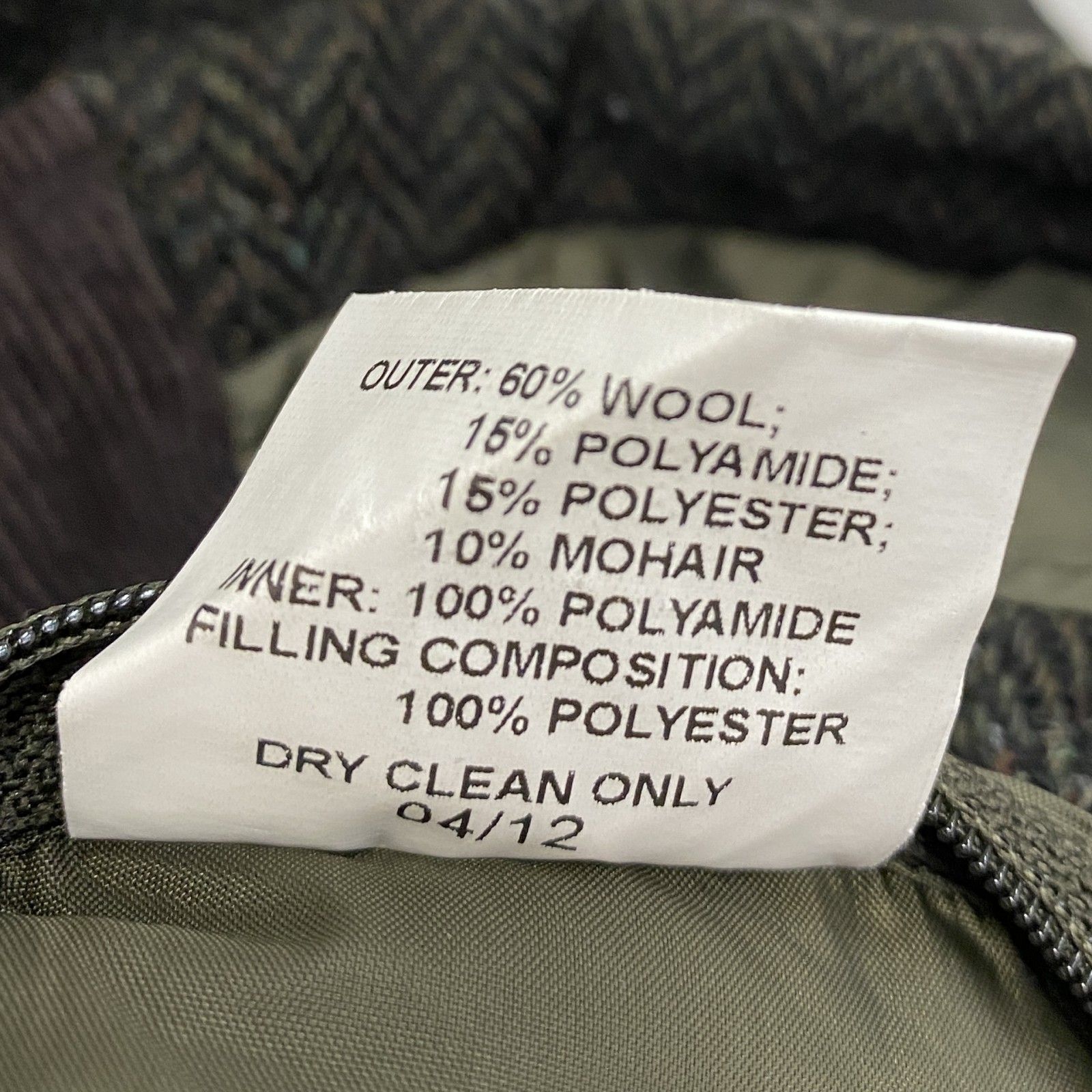 STABLE モヘア混ツイードウールキルティングジャケット