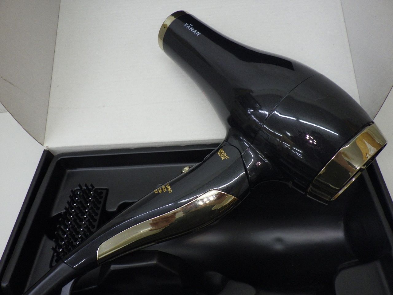  YAMAN ヤーマン ヴェーダライト ヘアドライヤー PSM-150 B 家電 ヘアケア 黒 ブラック 品 ドライヤー ヘアドライヤー