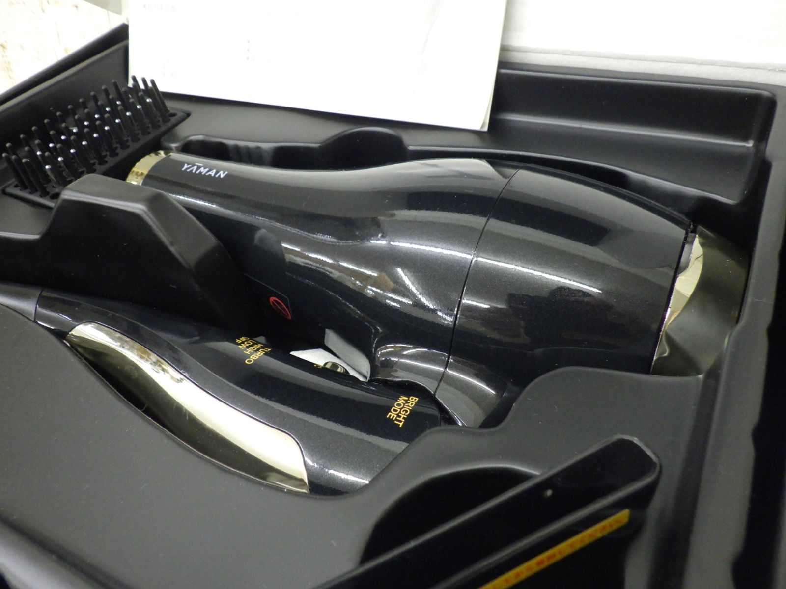 YAMAN ヤーマン ヴェーダライト ヘアドライヤー PSM-150 B 家電 ヘアケア 黒 ブラック 品