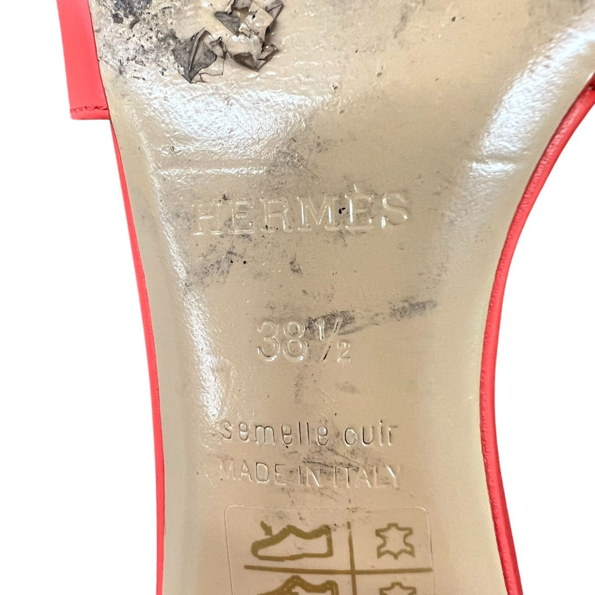 HERMES エルメス オアジス H サンダル サイズ38 1/2 日本サイズ24.5cm