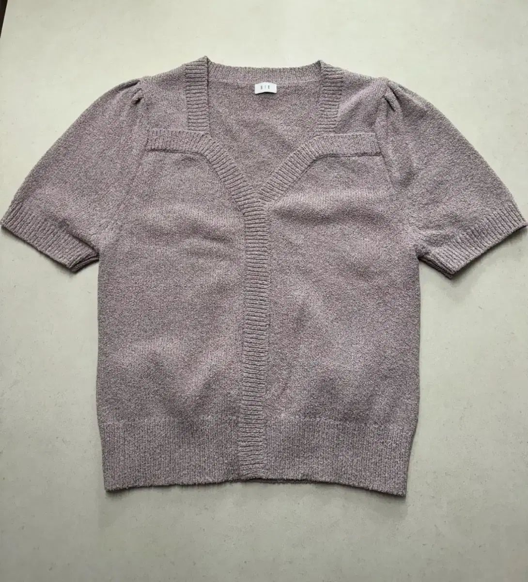 シエ ネルリア シェイプニット ムードパープル