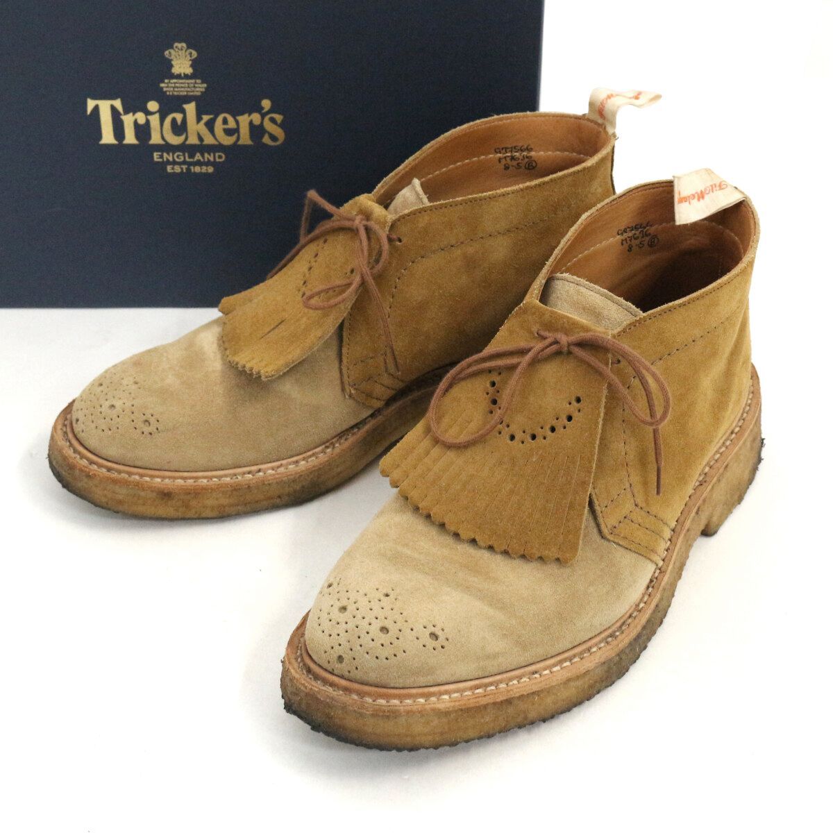 Tricker's トリッカーズ×フィルメランジェ チャッカブーツ フィリップ