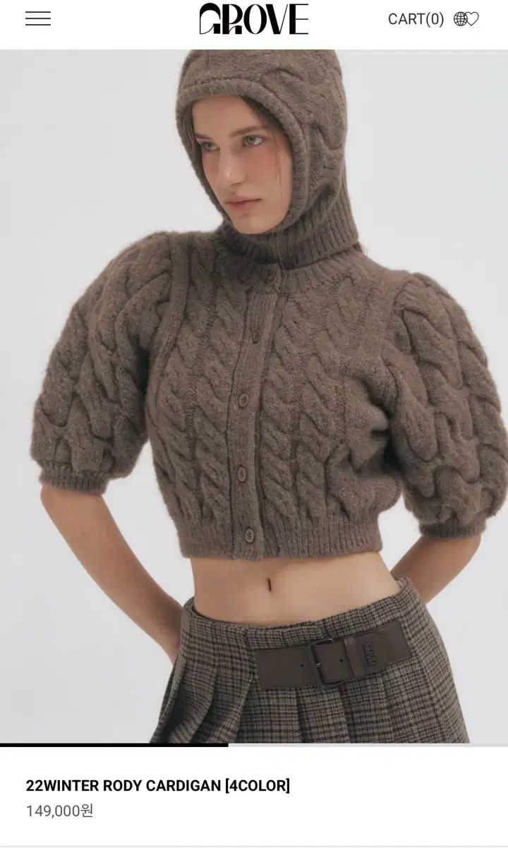  Grove 2025 FW 商品 冬ウールニット 長袖 ニット セーター