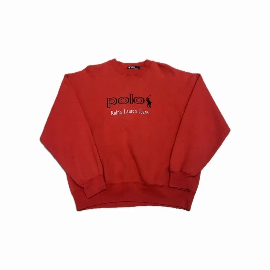 古着 90年代 Polo by Ralph Lauren ロゴスウェット