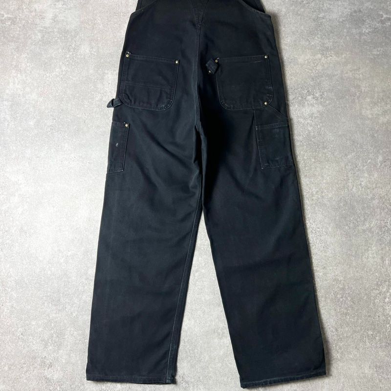 90s USA製 Carhartt ダブルニー ダック オーバーオール パンツ 36 32