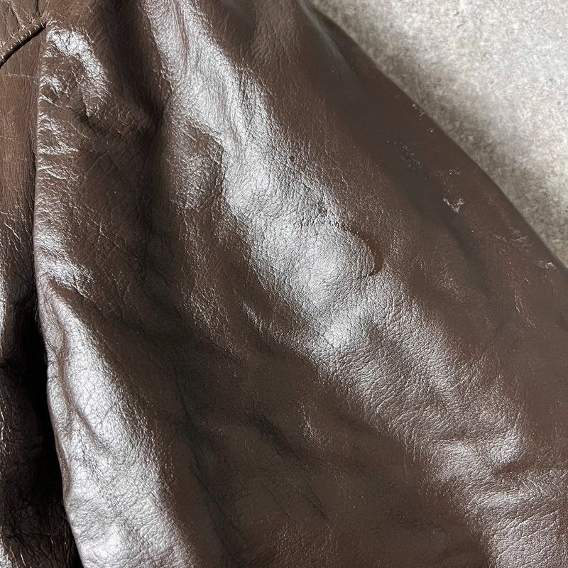 70s USA製 BEAU BREED 中綿入り 本革 レザー シングル ライダース