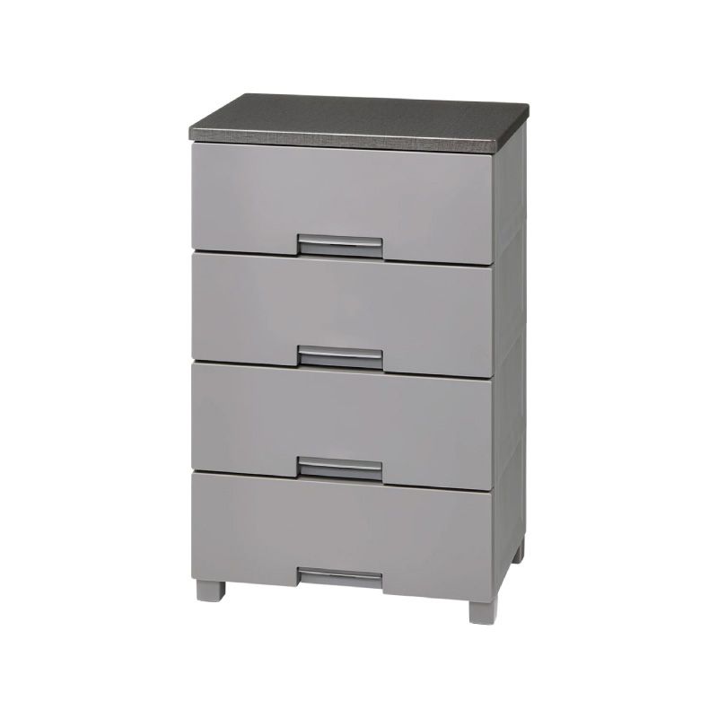 メーカー Tenma テンマ 天馬 チェスト グレー 衣類収納 引き出し プラスチック製 幅55 奥行40 高さ85 cm