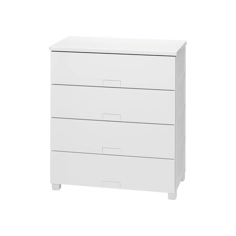 メーカー Tenma テンマ フィッツチェスト フルフラット ホワイト 幅75 奥行41 高さ85 cm 衣類収納 完成品