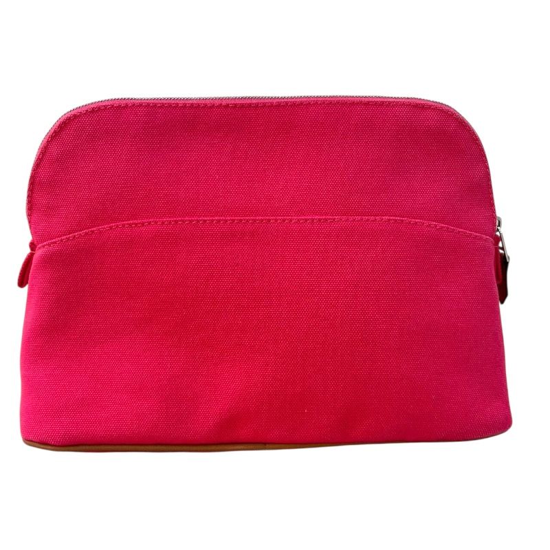 エルメス HERMES ボリードポーチMM ハイビスカス SV金具 トワル レディース ポーチ