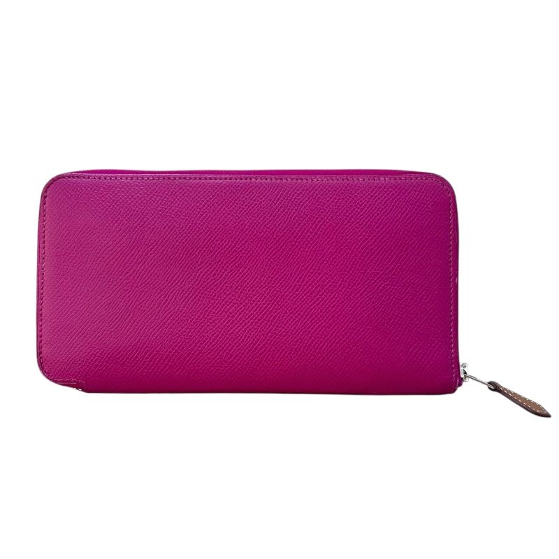 エルメス HERMES アザップロング シルクイン C刻印 2018年製 ローズパープル SV金具 エプソン レディース 長財布