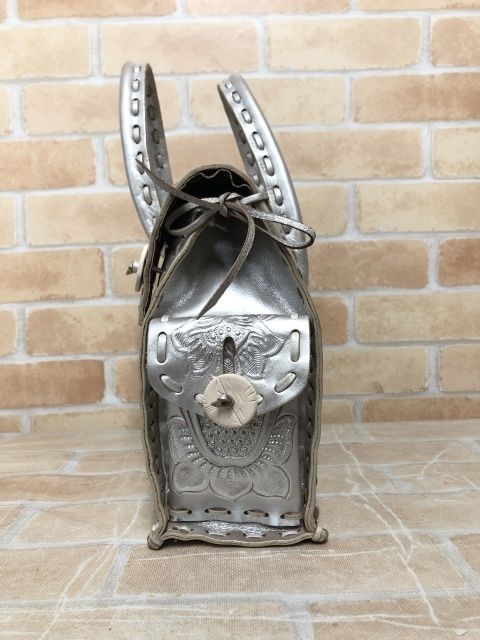 GRACE CONTINENTAL グレースコンチネル トートバック Carving Tribes シルバー 111440129