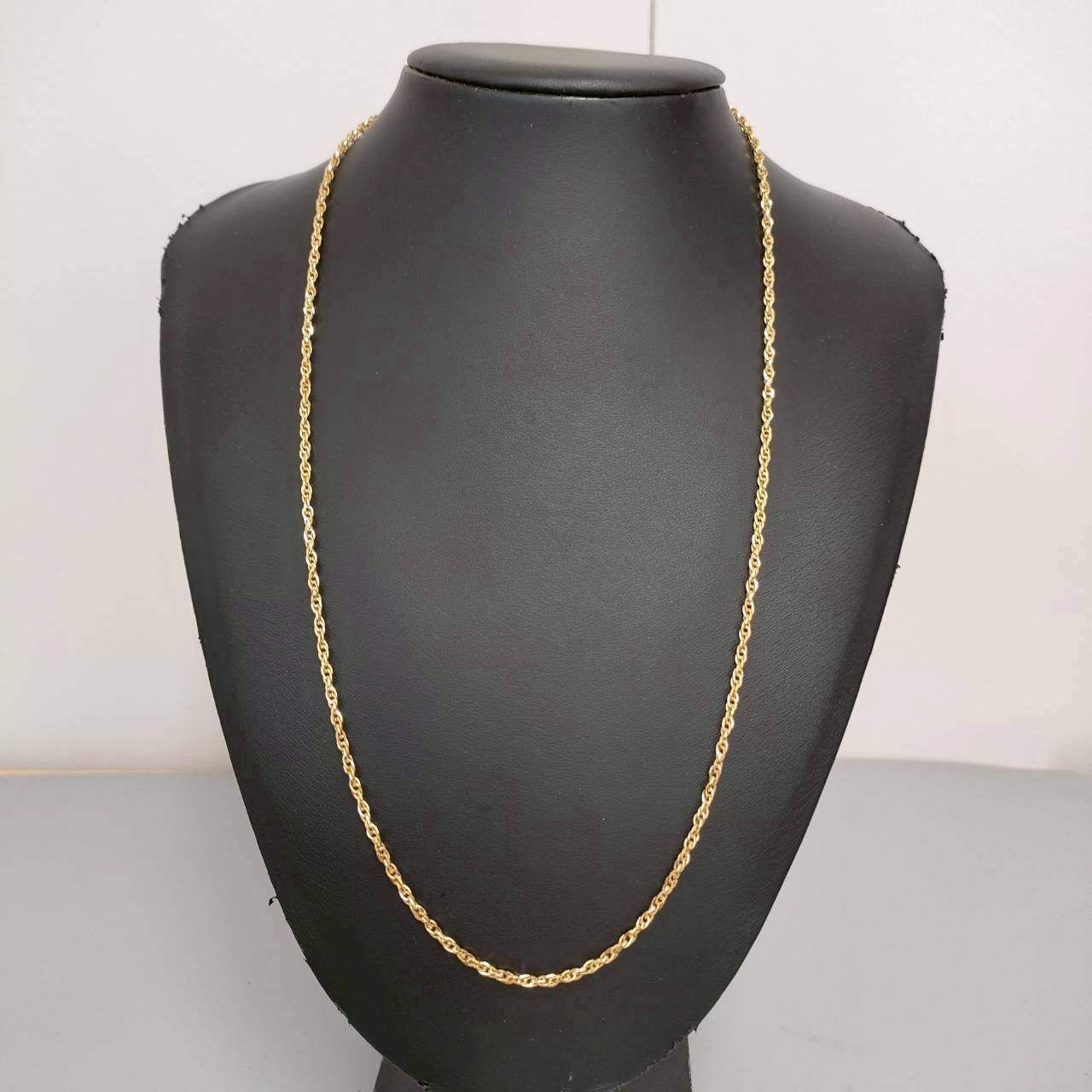 18金 K 18 デザインチェーン ネックレス 造幣局刻印 メンズ 10 38 g 60㎝ D 361