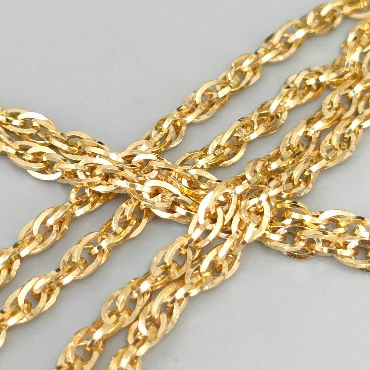 18金 K18 デザインチェーン ネックレス 造幣局刻印 メンズ 10.38g 60