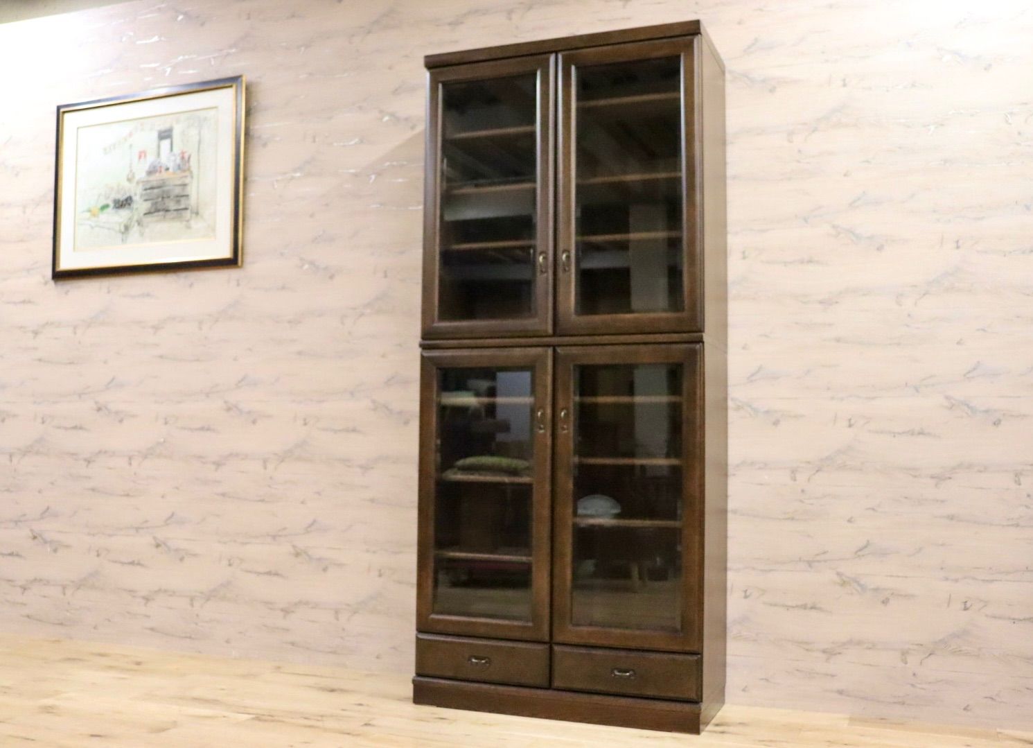 GMIH 301 karimoku カリモク 本棚 書棚 ブックシェルフ キャビネット 飾り棚 収納家具 国産家具