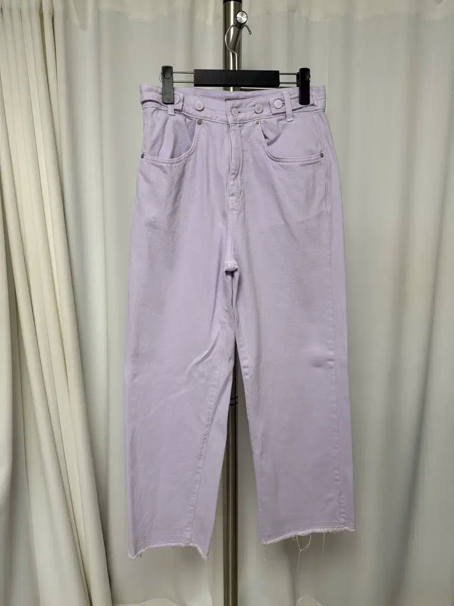THE ILMA ライトパープル デニム ワイド パンツ XS