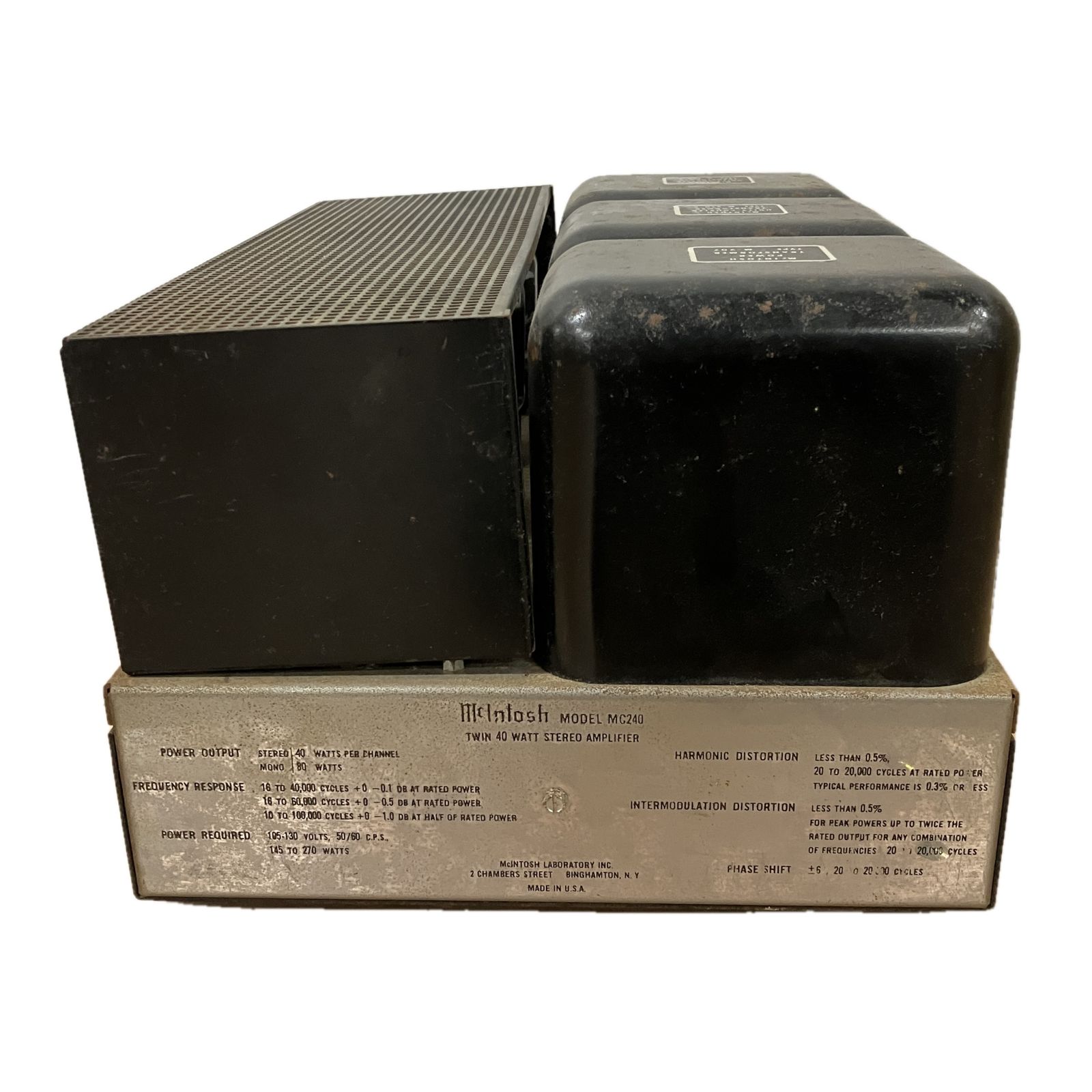 McIntosh MC240 マッキントッシュ 真空管 パワーアンプ 音響機材