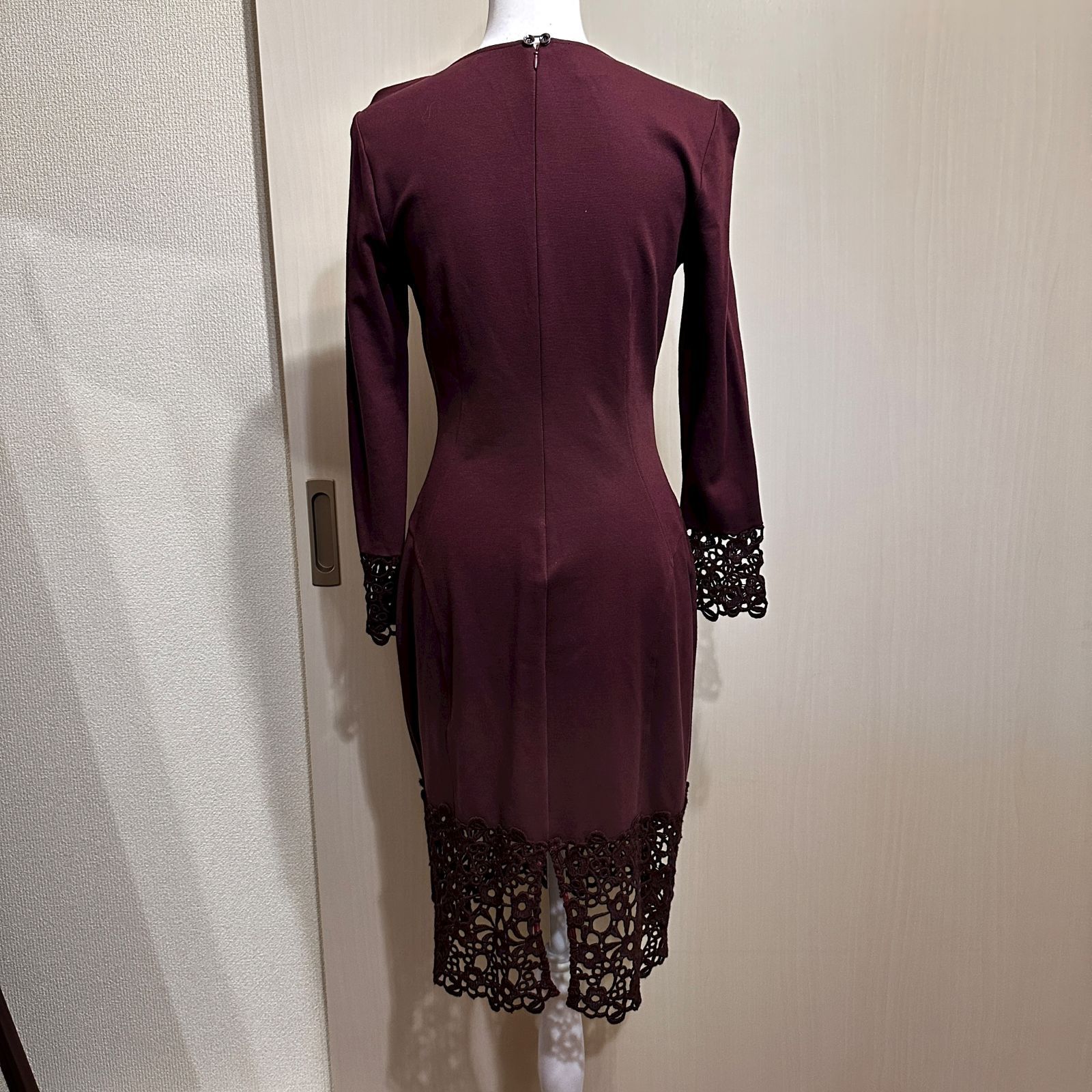 PAOLA FRANI ワンピース PAOLA FRANI ワンピース ボルドー サイズ42 HR0436 - メルカリ