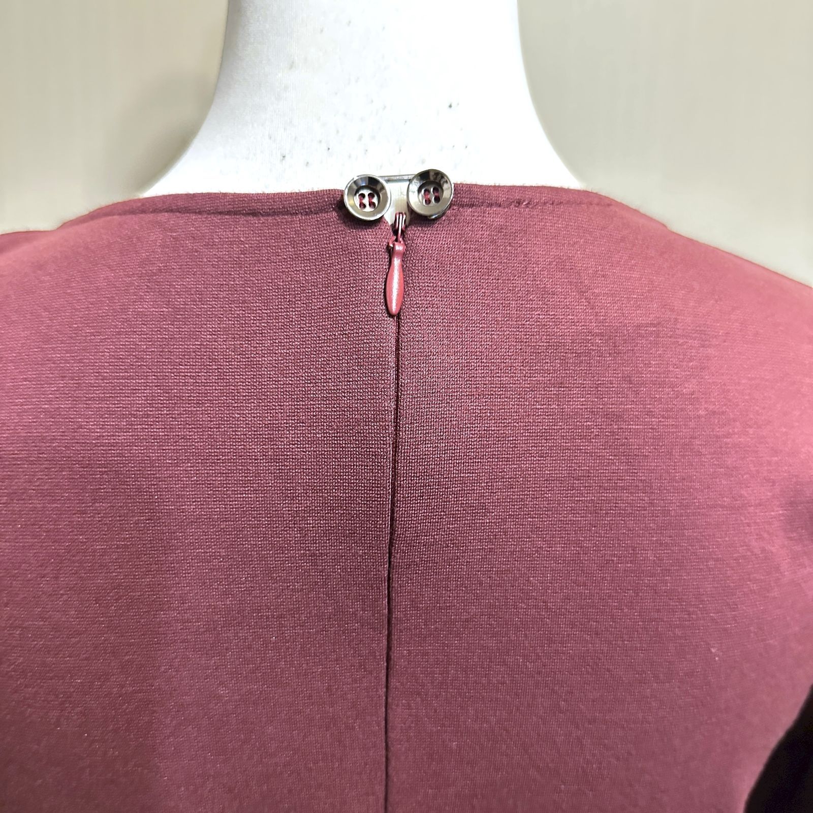 PAOLA FRANI ワンピース ボルドー サイズ42 HR0436 - メルカリ