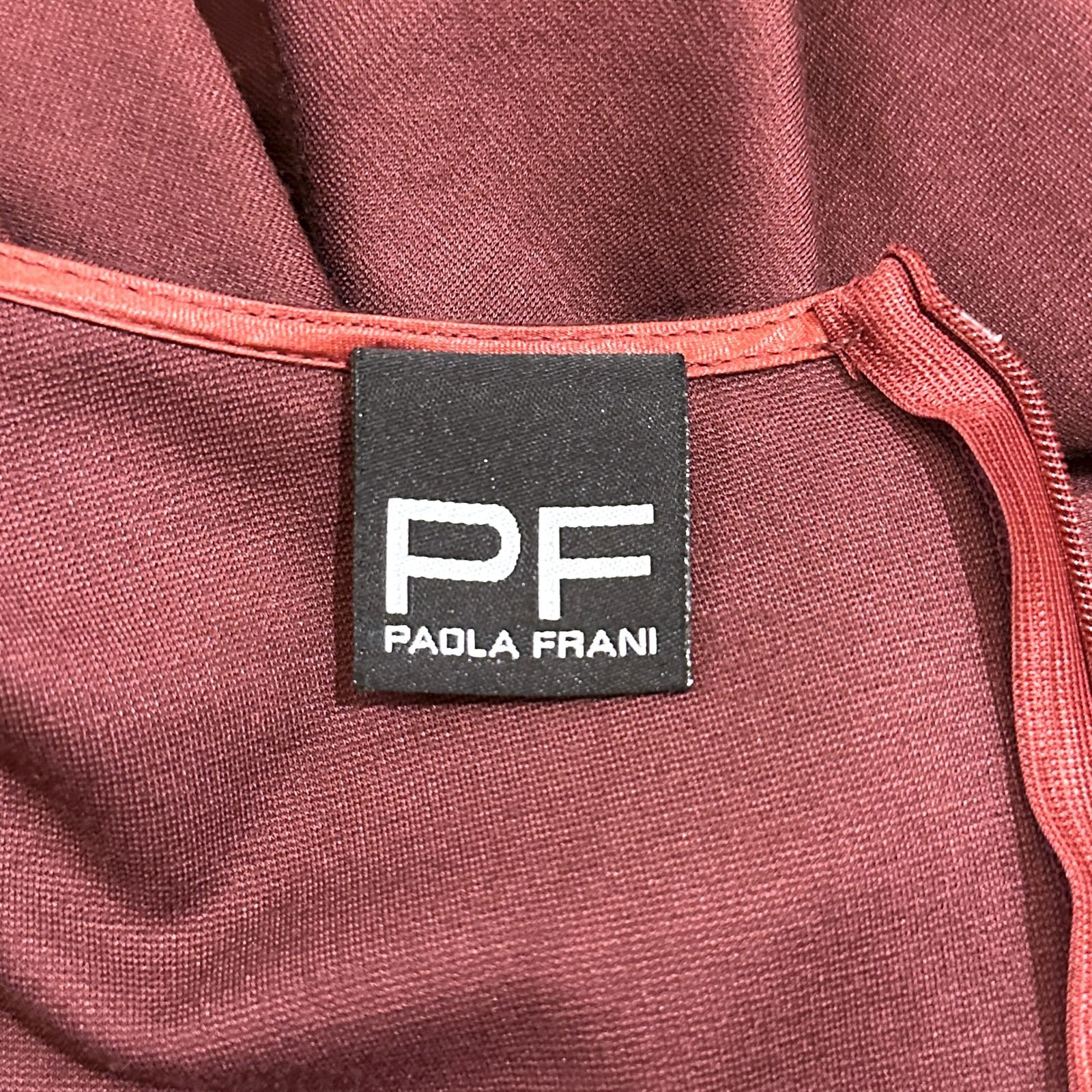 PAOLA FRANI ワンピース ボルドー サイズ42 HR0436 - メルカリ