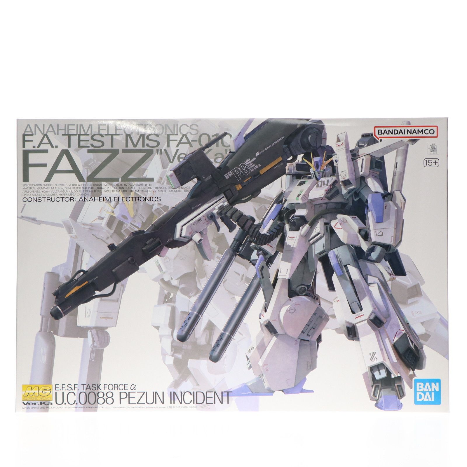 再販) MG 1/100 FAZZ(ファッツ) Ver.Ka ガンダム・センチネル