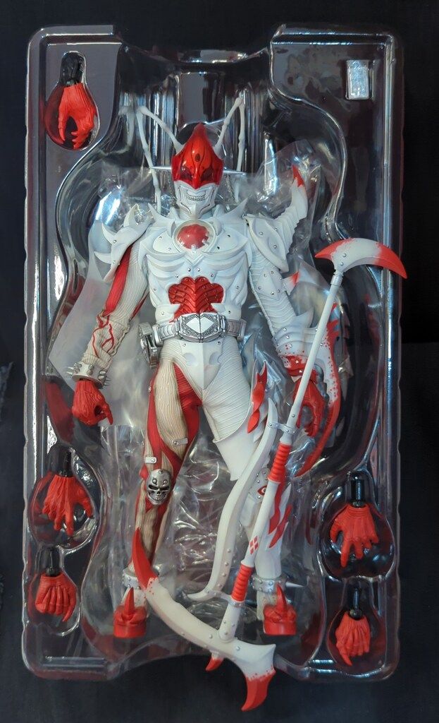 開封　RAH アルビノジョーカー　仮面ライダー剣 RAH アルビノジョーカー レビュー : たごさくライダー写真館