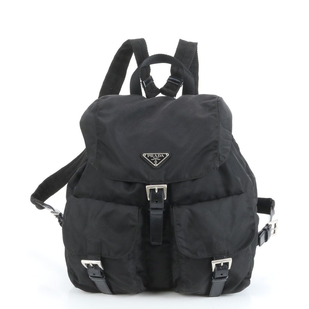極美品 プラダ テスート ナイロン 三角 トライアングル ロゴ リュック